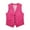 Hot Pink, variant on Baberdicy Women's Solid Color Casual Linen Blend Vest Jacket | Women's Jacket Clearance! Black X-Large