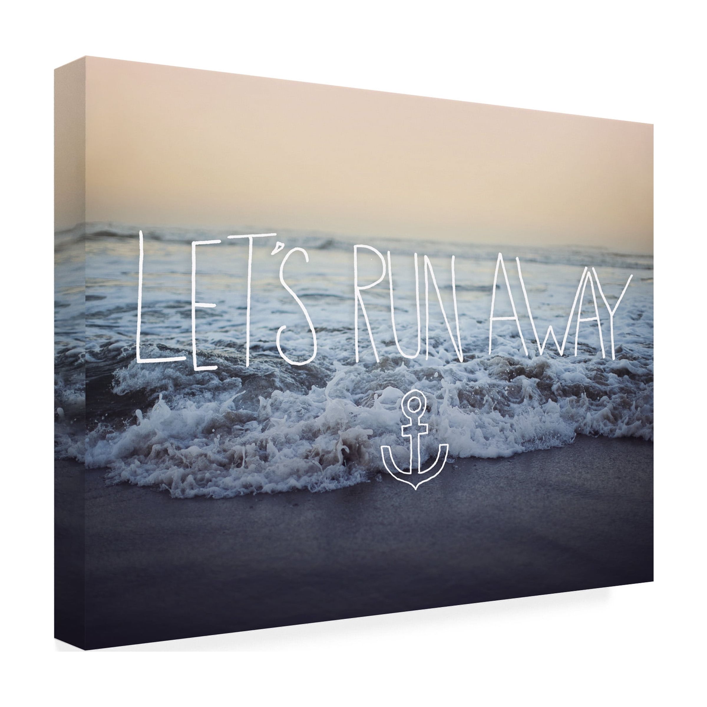 Leah Flores 'Let's Run Away to Arcadia Beach' Canvas Art