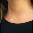 thumbnail image 2 of Dainty Layered Sterling Silver Choker Necklace with a Tiny Round Dot Bead Charm For Women, 2 of 7