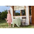 thumbnail image 5 of Arshiner Girls Bow-Tie Straps Smocked Backless Tiered Sundress with Pockets | Girls Summer Sleeveless Flowy Swing Lace Tiered Midi Dress for Kids 5-12 Years, 5 of 5