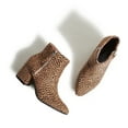 thumbnail image 3 of J. Adams Zuma Ankle Bootie – Closed Pointed Toe, Low Block Heel, Zip-Up Boot for Women – Stylish, Comfortable, Vegan, 3 of 5