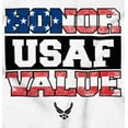 thumbnail image 2 of US Air Force Honor Value USA Flag Unisex Plus Size Hoodie Brisco Brands 3X, 2 of 5