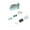 Sky Blue Mesh baking net, variant on SDFGTstore Disposable Grill Set Stainless Steel Frame Even Cooking Performances Charcoal Grill For Backyard Campfires Cooking