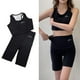 thumbnail image 4 of Mujeres sauna traje sudadera camiseta crop top chaleco gorda quemador pantalones L Zulema Traje de pantalones de sauna, 4 of 8