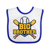 Inktastic Big Brother Baseball Boys Baby Bib