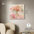 thumbnail image 5 of Candy Stripe Bloom Canvas Trendy Fashion Art by Art Remedy, Gallery Wrapped, 30 x 30, 5 of 7