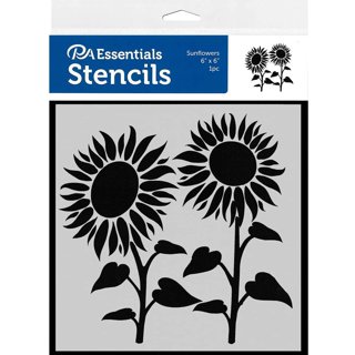 Dyiom Sunflower Stencil for Painting on Wood, Canvas, Paper, Fabric, Walls  and Furniture B091RMC3K8 - The Home Depot