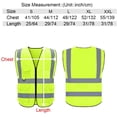 thumbnail image 5 of Reflective Vest Class 2 Safety Vests ANSI with 5 Pockets Zipper High Visibility Construction Uniform, 5 of 5