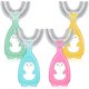 thumbnail image 1 of 4 Packs Kids U Shaped Toothbrush, Food Grade Soft Silicone Head, Age 2-6 Kidstoothbrush 360 Degree Oral Teeth Cleaning Design For Toddlers And Childre, 1 of 4