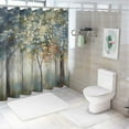 thumbnail image 7 of Creowell Modern Waterproof Shower Curtain with Hooks, Country Cottage & Farmhouse Bathroom Decor, 100% Polyester Fiber, Chic Design, Various Sizes 69x72, 7 of 7