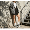 thumbnail image 6 of LUCKY STEP Lightweight Air Cushion Sneakers Mesh Running Walking Shoes,Black&Silver,Womens, 6 of 9