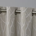 thumbnail image 3 of Exclusive Home Forest Hill Woven Room Darkening Blackout Grommet Top Curtain Panel Pair, 52"x84", Linen, 3 of 6