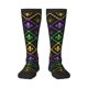 thumbnail image 1 of Fotbe Mardi Gra Geometric Calcetas Divertidas Estampadas para Hombre y Mujer, Calcetas de Algodón hasta la Rodilla para Caminar, Correr, Enfermería y Embarazo, 1 of 6