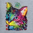 thumbnail image 5 of Wild Bobby Dean Russo Cat Wearing a Crown Thinking Cat Crowned Cat Lover Women Graphic Tee, Heather Grey, 3X-Large, 5 of 5