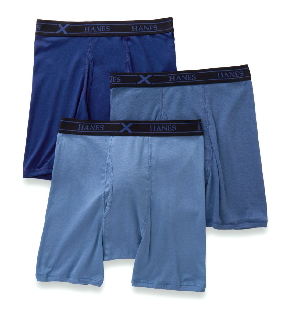 Men's Hanes UXBBA3 Ultimate XTemp Boxer Briefs 3 Pack (Assorted