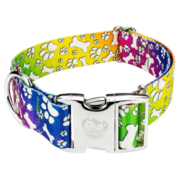 Country Brook Petz® 1 1/2 inch Premium Trippy Doggo Dog Collar, Medium