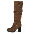 thumbnail image 2 of Pennysue Women's Fashion Knee High Boots With Chunky Heel Winter Warm Size Zippers Boots With Buckle Design Size 10M, 2 of 5