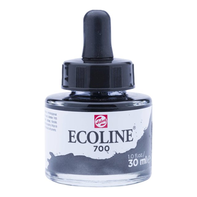Acuarela Líquida Ecoline 30ml Royal Talens negro 30 ml