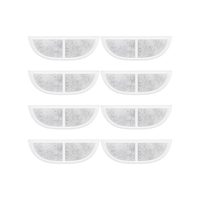 MYG Pet Water Dispenser Filter Set Triple Filtration System for Pets Fountain Replacement Filters Compatible with for Eufy Water Fountains Easy to Install Long-Lasting 8 Pack