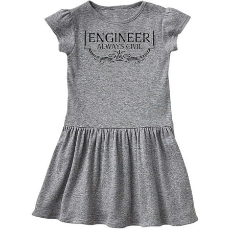 

Inktastic Always Civil Civil Engineer Gift Toddler Girl Dress