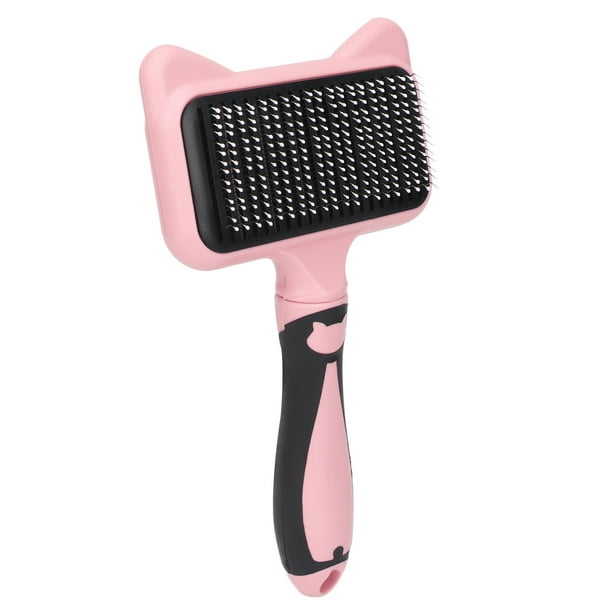 Cat Dog Comb Brush, 140 Degree Curved Self Cleaning Cat Dog Slicker Brushes For Long And Short