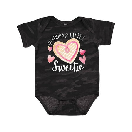 

Inktastic Grandpa s Little Sweetie with Pink Heart Cookie Gift Baby Boy or Baby Girl Bodysuit