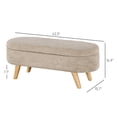 thumbnail image 5 of 43.3" Bed End Bench with Stable Base / Versatile Seating for Living Room, 5 of 5