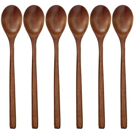 

QING SUN Spatula Spoon Cooking Spatula Kitchen Essentials Wooden Material 6-Pack