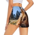 thumbnail image 3 of Haiem Close-Up Curious Squirrel Women's 2 in 1 Running Shorts - Lightweight Athletic Workout Gym Yoga Breathable Sports Shorts Liner with Phone Pockets-XX-Large, 3 of 9