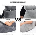 thumbnail image 4 of Almohada de lectura SLIGUY extra grande con reposapiés de 31 pulgadas con cuello enrollable, 4 of 8