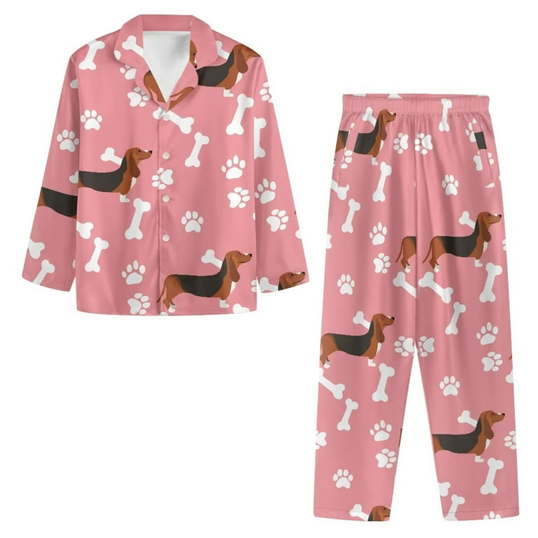 2 Piece Dachshund Long Tee Pajama Set 2 Piece Dachshund Long Tee Pajama Set
