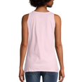 thumbnail image 2 of Hanes Womens Live Love Color Scoop Neck Tank, 2XL, Paleo Pink, 2 of 4