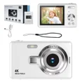 thumbnail image 1 of Cámara Digital Para Niños, 4K Fotos Y Video 1080P, Zoom 16x, Pantalla LCD 2.4", Recargable, Fácil De Usar Para Niños 5+ (Colores: Púrpura, Rosa, Negro, Blanco, Plata), 1 of 5