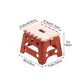 thumbnail image 4 of LSLJS Thickened Portable Stool Portable Folding Stool Household Children's Stool Outdoor Low Stool Plastic Shoe Changing Stool Small Chair Folding Stools, 4 of 9