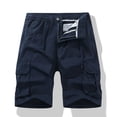 thumbnail image 2 of JTieacloth Drawstring Pants for Men Men's Casual Pants For Everyday Wear Home And Outdoors Versatile Summer Shorts And Cargo Style Ideal For Active Blue, 2 of 6