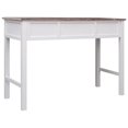 thumbnail image 3 of vidaXL Bureau d'Écriture Brun 110x45x76 cm Bois, 3 of 5