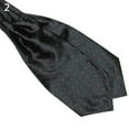 thumbnail image 5 of Kaesi Men's Fashion Smooth Polka Dots Print Ascot Tie Neck Tie Silk Blend Scarf Cravat, 5 of 7