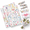 Pink 3, variant on Green 5 Green Leaf Gift Wrap Tissue Paper 20x14 Inches 50 Count