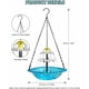 thumbnail image 2 of Fuente colgante para baño de pájaros, diseño de tres niveles, lavabo de cristal en cascada con bomba solar, perfecto para jardines al aire libre, patios y decoración de césped (azul), 2 of 5