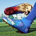 thumbnail image 4 of Botas de fútbol de alta calidad para hombre, zapatillas cómodas, zapatos de fútbol, tacos ultraligeros, antideslizantes, deportivos, Fg Turf, tobillo de Futsal, nuevo, 4 of 5