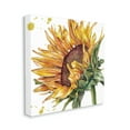 thumbnail image 4 of Stupell Industries Sunflower with Modern Splash Botanical & Floral Painting Gallery Wrapped Canvas Art Print Wall Art, 17 x 17, 4 of 8