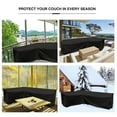 thumbnail image 3 of Rosnek Waterproof V Shape Furniture Cover Outdoor UV Protection Garden Patio Rattan Sofa Dustproof V Shaped Mold Resistant Cover, 3 of 6
