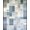 Blue Gray Beige, Pattern 18, variant on ODIKA 8'x10' Washable Area Rug Non-Shedding, Easy Care, Abstract Spotted Mosaic Contemporary Designer Floor Covering for King Size Bedroom Under Bed, Master Suite