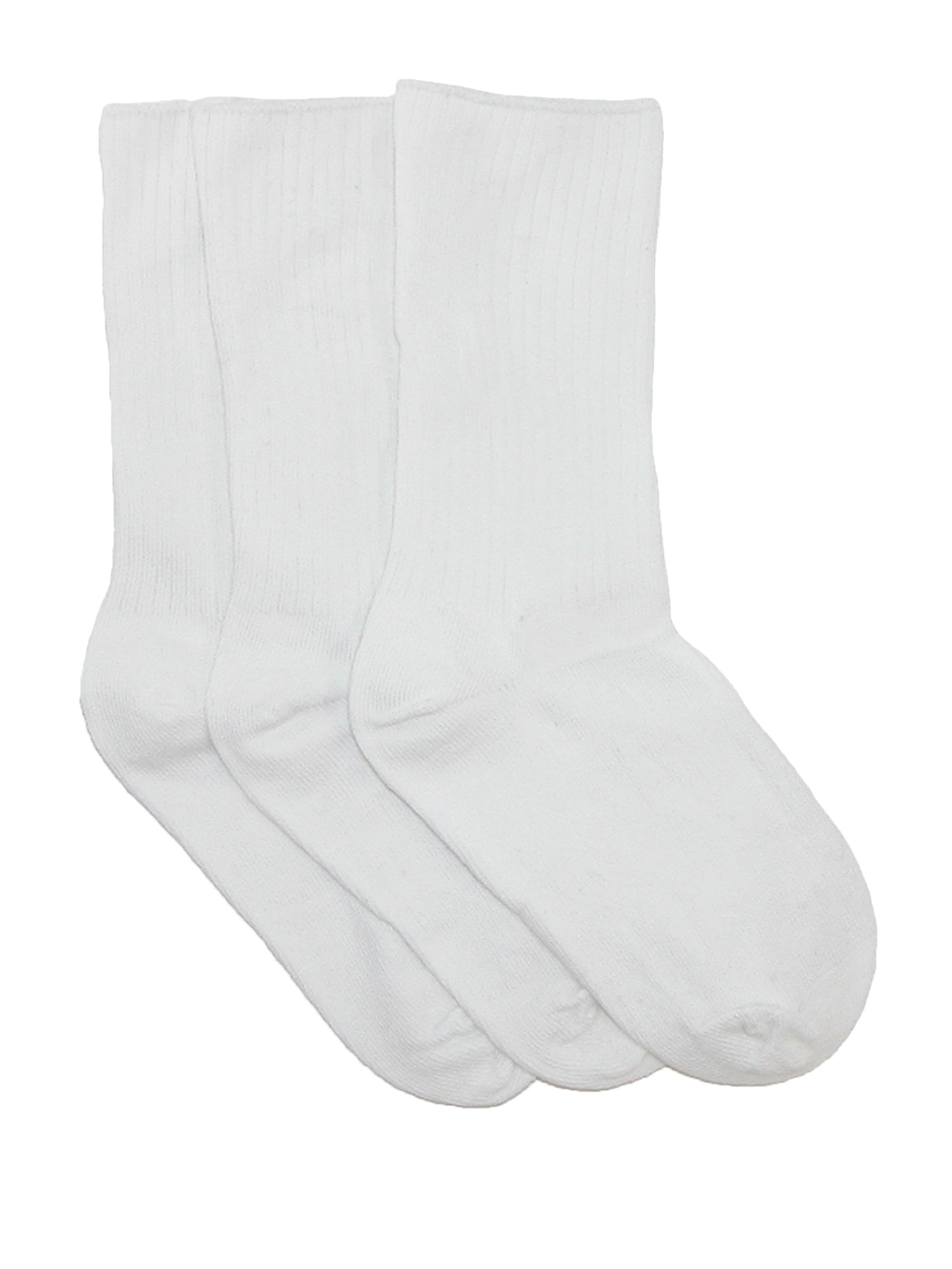 New Jefferies Socks Kids' Cotton Seamless Toe Casual Crew Sock Pack of 3 