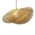 thumbnail image 5 of Bamboo Cage Shade 1-Light Chandelier for Bedroom, 5 of 12