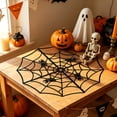 thumbnail image 6 of SLYNSHome Plastic Spider Web Hanging Ornament With Small Spiders,Black Glow In Dark Spiderweb Decor For Window Wall Porch Indoor Outdoor Fall Halloween Spooky Party Decor, 6 of 6
