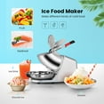 thumbnail image 3 of SPECSTAR 4 Blades Electric Ice Crusher Shaver Snow Cone Maker Machine with Ice Pick for Home and Commercial Use, 210lbs/hr, 3 of 8