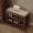 31.5"W x 13.6"D x 21.3"H, variant on Small Shoe Bench with Storage, Wooden Shoe Storage Bench with Cushion& Drawer, 2-Tier Shoe Rack Bench for Entryway, Mudroom, Hallway