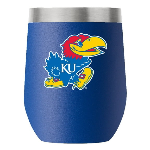 Kansas Jayhawks 12oz. Stemless Tumbler