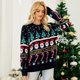 thumbnail image 1 of Suéter de diseño de nicho de otoño e invierno para mujer, suéter de árbol de Navidad europeo y americano, suéter grueso de muñeco de nieve pequeño, 1 of 3